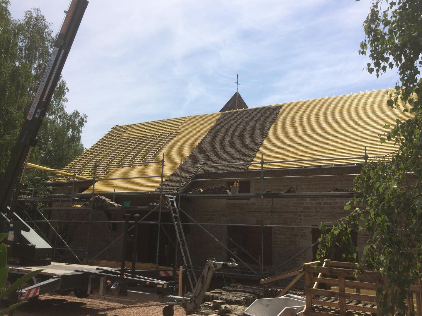 Rénovation de toiture à Ouroux-sur-Saône