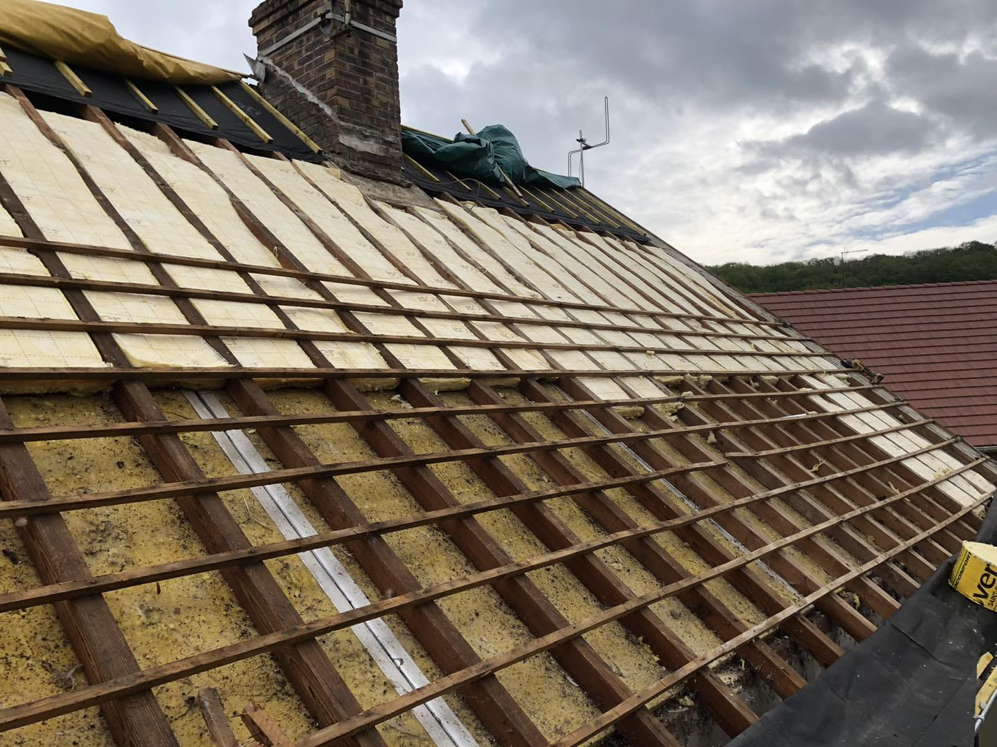 Renforcement d'isolation sur toiture