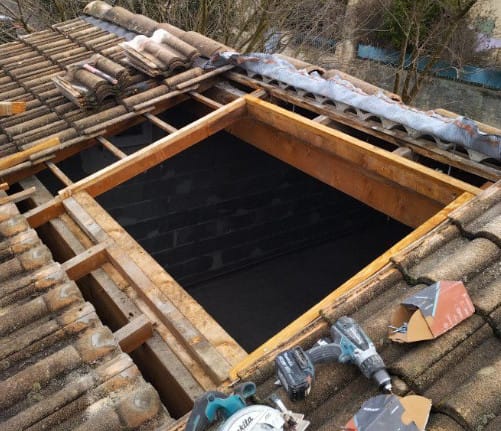 Réalisation d'un chevêtre pour vélux