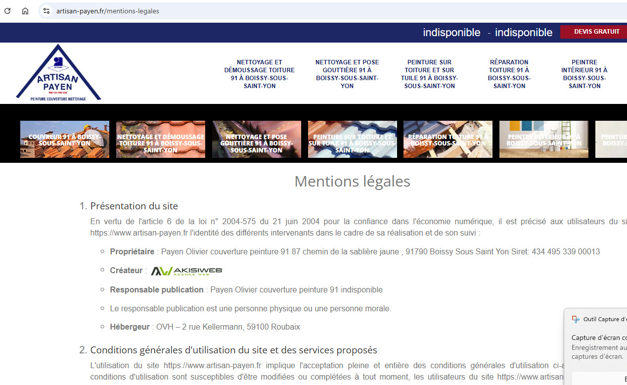 entreprise de couverture 91