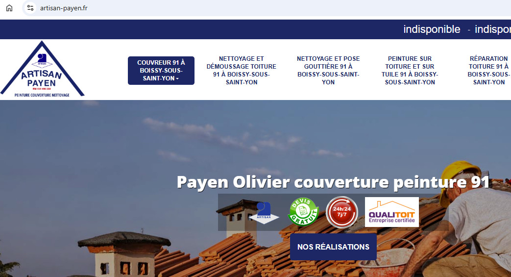 Entreprise de couverture 91