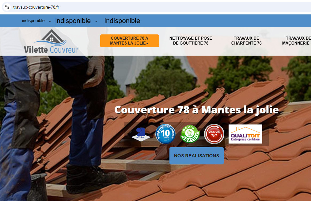 Villette couvreur 78
