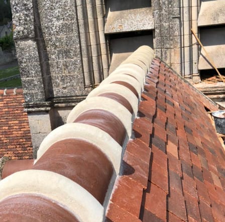 Réparation de faitage à Vic sur Aisne