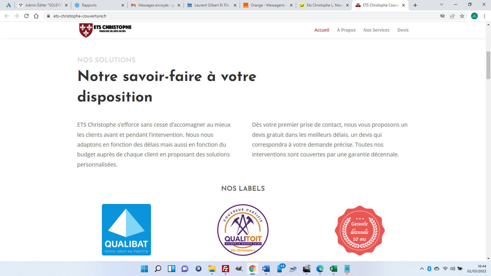 Entreprise Christophe