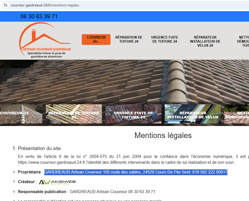 entreprise couverture 24
